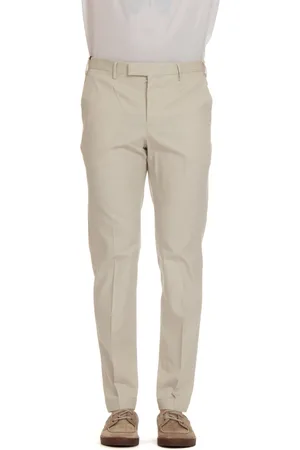 PT Torino Suit Trousers, male, , S, Slim Fit Ivory Twill Stretch Trousers
