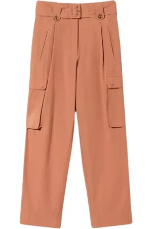 Twin-Set Wide Trousers, female, , M, Cargo Popeline Trousers