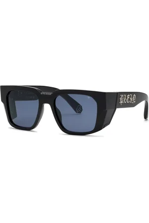 Philipp Plein Sunglasses, unisex, , 54 MM, Sunglasses Squadrata Nero Lucido