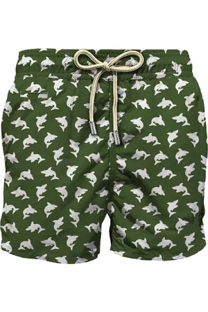 MC2 SAINT BARTH Beachwear, male, , S, Green Sea Clothing