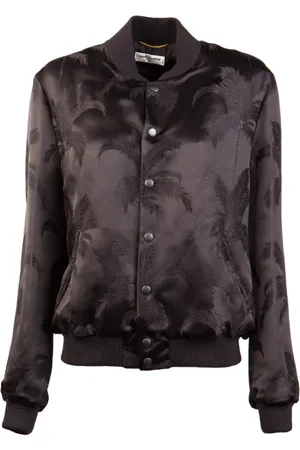 Saint Laurent Bomber Jacket with Palm Print