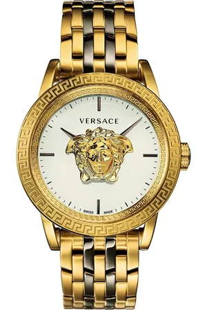 VERSACE Watches, male, , ONE SIZE, Palazzo Emporio White Gold Watch