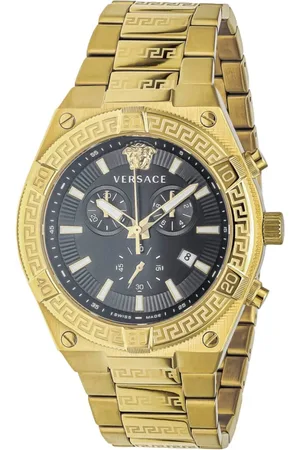 VERSACE Sporty Greca Chronograph Gold Watch