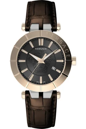 VERSACE Watches, male, , ONE SIZE, V-Race Restyling Leather Strap Watch