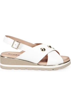 SANGIORGIO Flat Sandals, female, , 7 UK, Leather Sandals