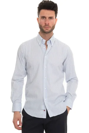 Carrel Striped Button-Down Casual Shirt