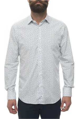 Carrel Casual Shirts, male, , 3XL, Italian Neck Casual Shirt, Floral Fantasy