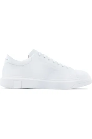 Armani Exchange Sneakers, male, , 7 1/2 UK, Leather Sneaker with Logo Detail