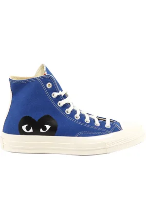 Comme des Garçons Canvas Trainers with Lateral Print