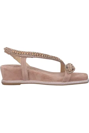 Alma en Pena Snake Wedge Sandal with Embellishments