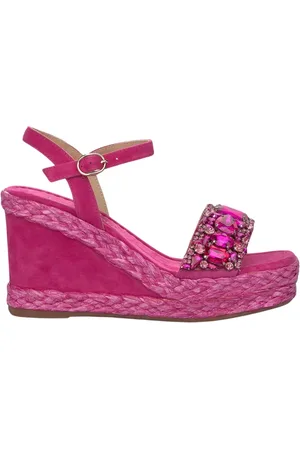 Alma en Pena Wedges, female, , 3 UK, Rhinestone Strap Wedge Sandal