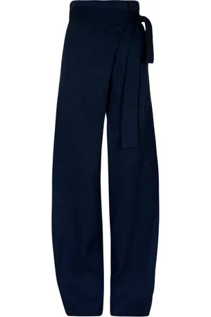 Cortana Wide Trousers, female, , S, Wrap Linen and Cupro Trousers