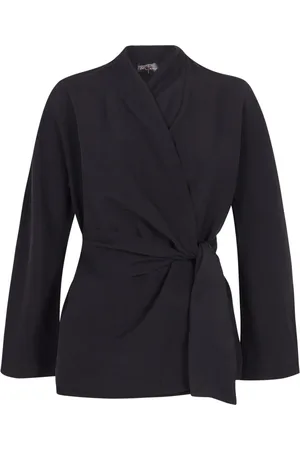 Cortana Kimonos, female, , XL, Linen and Silk Wrap Jacket