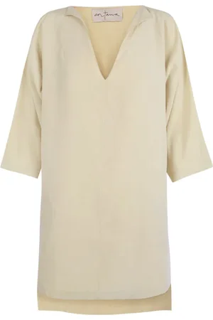 Cortana Valery Linen and Silk Tunic Top