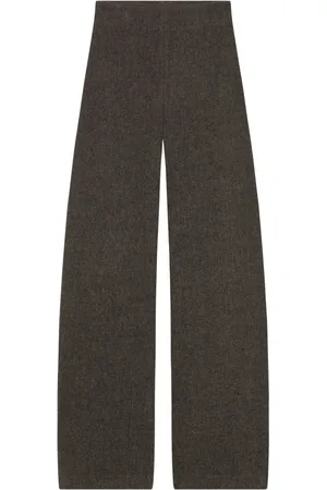 Cortana Wide Trousers, female, , M, High-waisted grey Trousers