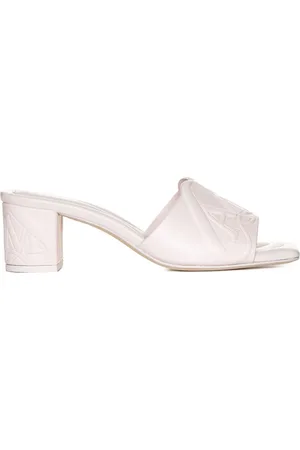 Alexander McQueen Heeled Mules, female, , 4 1/2 UK, Pink Seal Embellished Sandals