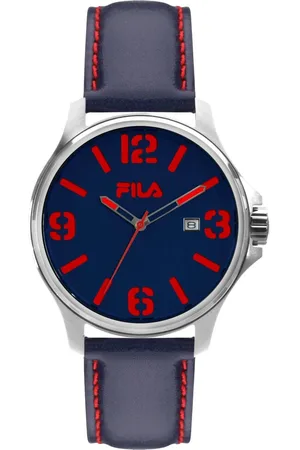 Fila Watches, male, , ONE SIZE, Leather Analog Watch style