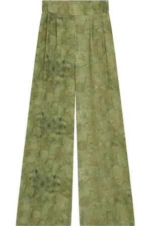 Cortana Wide Trousers, female, , S, Silk Amantis Print Wide Leg Trousers
