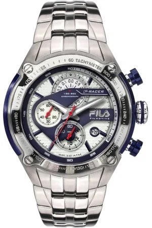 Fila Watches, male, , ONE SIZE, Sporty Chronograph Watch F-Racer Blue