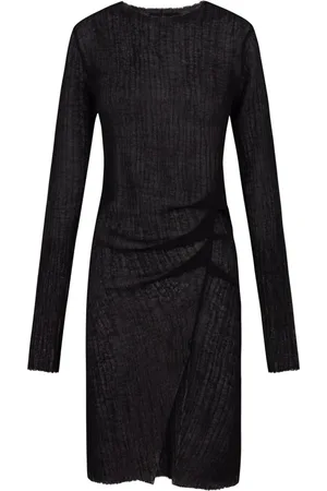 Cortana Knitted Dresses, female, , M, wool dress with round neck