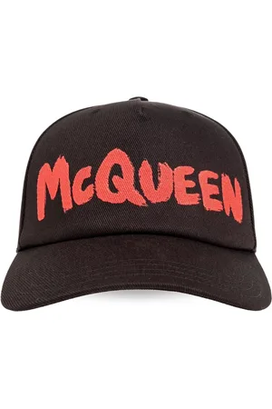 Alexander McQueen Caps, male, , L, Logo Print Curved Peak Hat