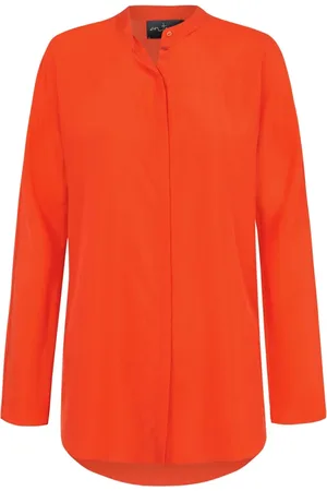 Cortana Shirts, female, , M, Silk Top with Mao Collar