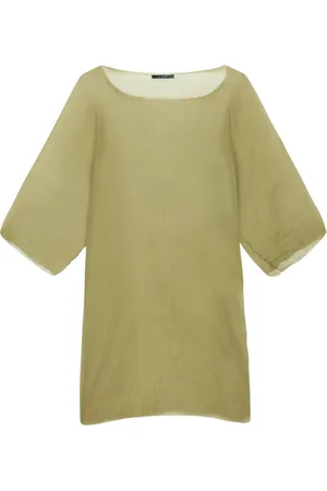 Cortana Blouses, female, , L, Silk Pistachio Top