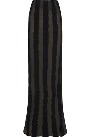 Cortana Maxi Skirts, female, , S, Winona, khaki and black knit skirt