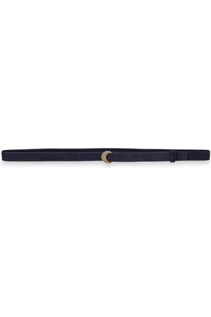 Cortana Belts, female, , ONE SIZE, Luna Suede Belt with Crescent Buckle