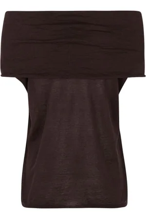 Cortana Linen Off-Shoulder Knit Top