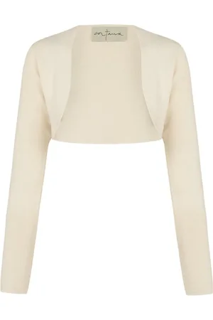 Cortana Silk Tussah Bolero Ivory Point