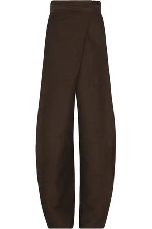 Cortana Striped Jacquard Wrap Trousers