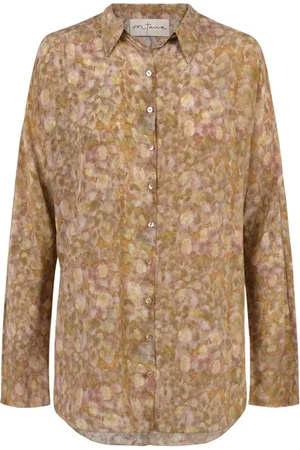 Cortana Shirts, female, , 2XL, Carla, top in silk flora print