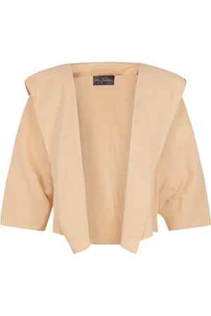 Cortana Short Hemp and Viscose Peach Jacket