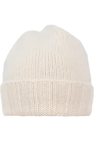 DRUMOHR Beanies, male, , ONE SIZE, White Beanie Hat for Men