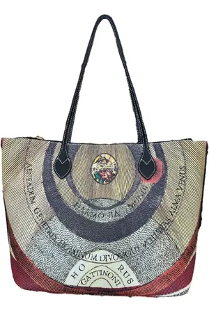 Gattinoni Tote Bags, female, , ONE SIZE, Planetarium Leather Classic Black