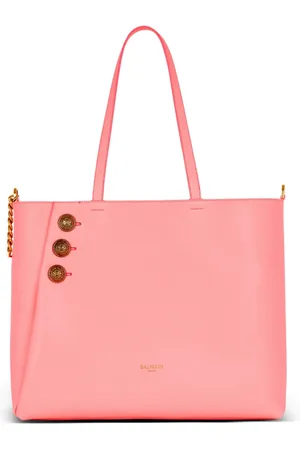 Balmain Tote Bags, female, , ONE SIZE, Emblème grained leather tote bag