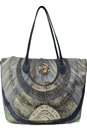 Gattinoni Tote Bags, female, , ONE SIZE, Planetarium Lar Shopping Bag Acquamarine/Navy
