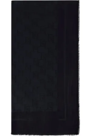 Elisabetta Franchi Scarves, female, , ONE SIZE, Jacquard Logo Pashmina Scarf