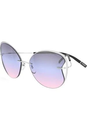 Silhouette Titan Accent Shades Sunglasses Silver/Lavander