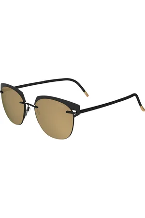 Silhouette Sunglasses, female, , ONE SIZE, Accent Shades Sunglasses /Brown Gold