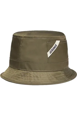 Jacquemus Ovalie Khaki Nylon Hat