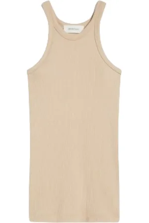 Sportmax Sleeveless Tops, female, , L, Ribbed Jersey Tank Top