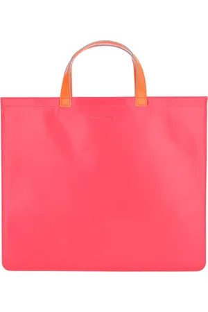 Comme des Garçons Tote Bags, female, , ONE SIZE, Yellow Super Fluo Leather Tote Bag