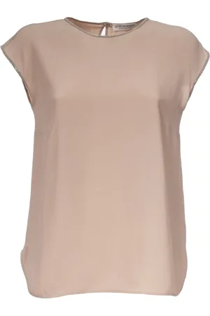 LE TRICOT PERUGIA Silk Blend Sleeveless Asymmetric T-Shirt