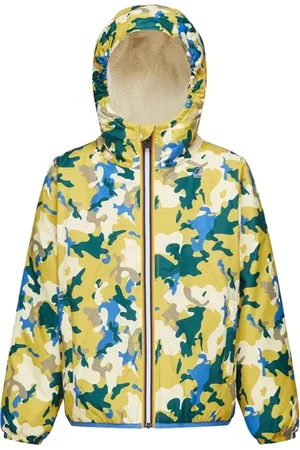 K-Way Waterproof Nylon Jacket with Teddy Lining
