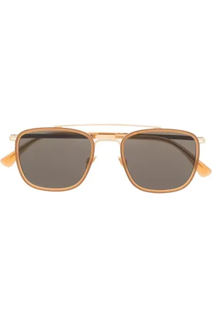 MYKITA Sunglasses, unisex, , ONE SIZE, Glossy Gold Brown Sunglasses