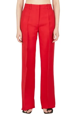 VALENTINO Wide Trousers, female, , S, Wool Blend Suit Trousers