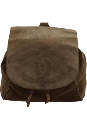 CHANEL Pre-owned Backpacks, female, , ONE SIZE, Pre-owned Suede backpacks