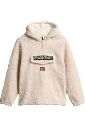 Napapijri Fleece Jackets, unisex, , 12 Y, Half Zip Hoodie Sweatshirt